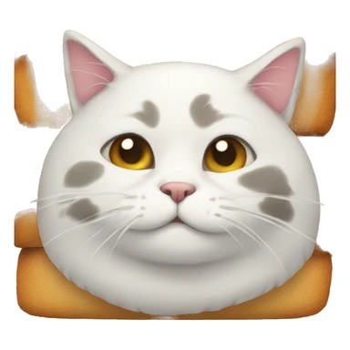 Cat loafing sticker