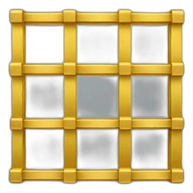 Picture frame with gold bars in it sticker