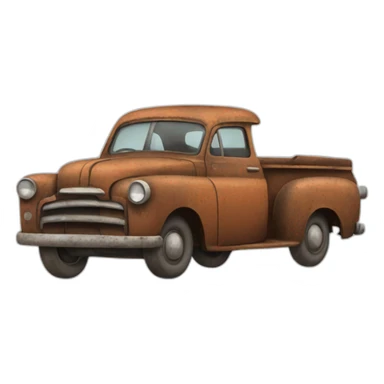 rusty old car sticker