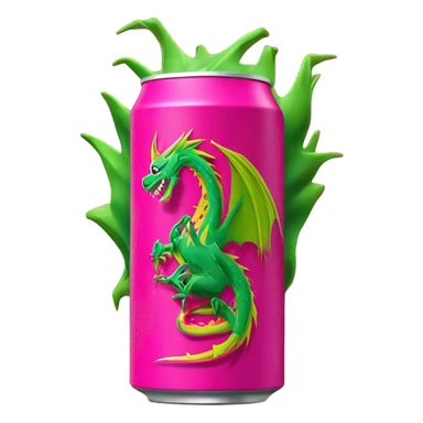 Energy Drink with the Taste of a Dragonfruit Dragon  sticker
