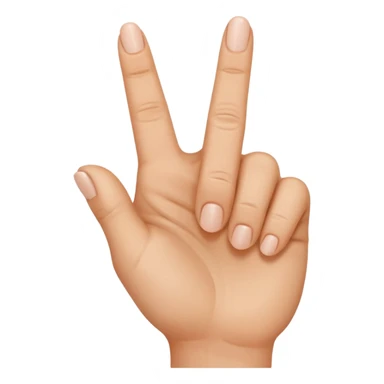 emodji de mains réaliste faisait doigt d’honneur sticker