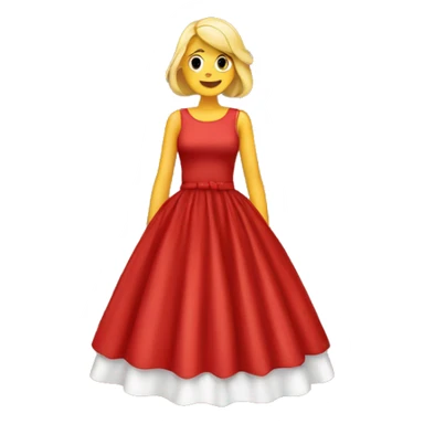 Pretty red dress sticker