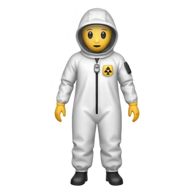 Hazmat suit. sticker