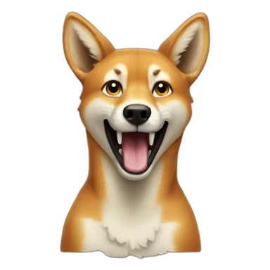 A dingo saying yeah sticker