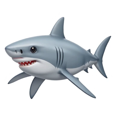 Shark with star eyes  sticker