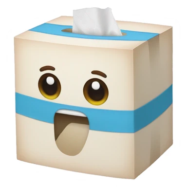 tissue box sticker