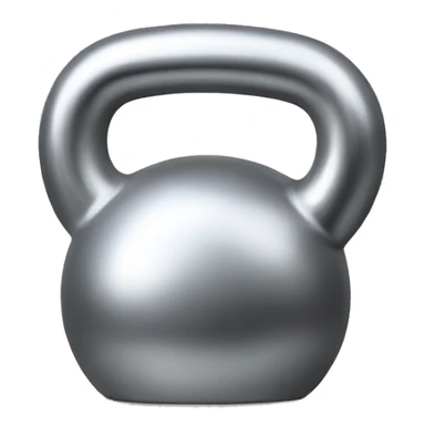 silver kettle bell sticker