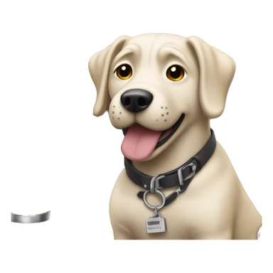 Dog named Stella working at a small town bar sticker