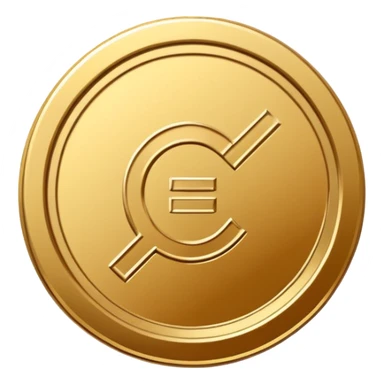 Minimal line-art icon of a single coin with a bold checkmark next to it, clean modern style, simple outlines, slight 3D, no background, transparent, represents approved and ethical earnings. sticker