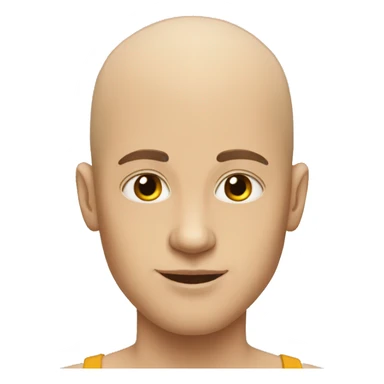 bald young guy skinny sticker