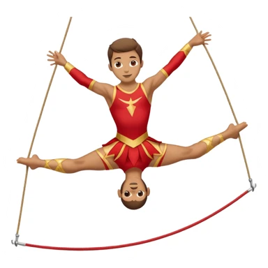 Acrobat – Slim performer mid-flip or balancing on rope sticker