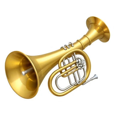 postal horn instrument sticker