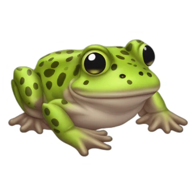 cow frog sticker