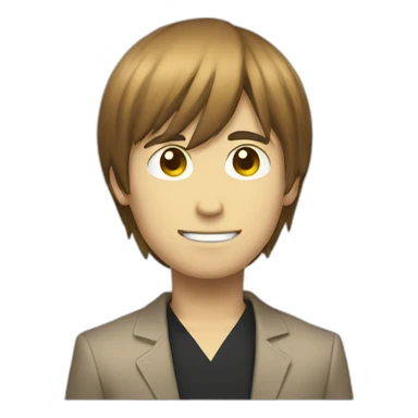 Light yagami smirking sticker