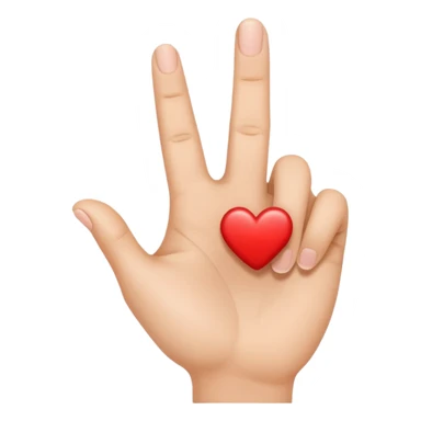 Flip verticle this emoji 🫰 sticker