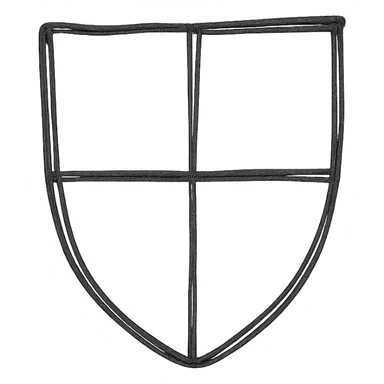 Layout coat of arms shield sticker