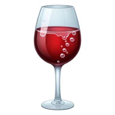 glass of wine in sticker style sticker