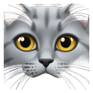 British gray cat sticker