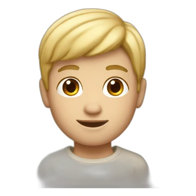 memoji boy white  sticker