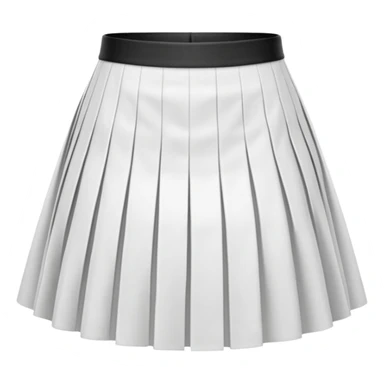 white short spread out skirt sticker