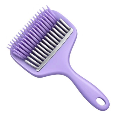 light lilac hairbrush with visible bristles sticker
