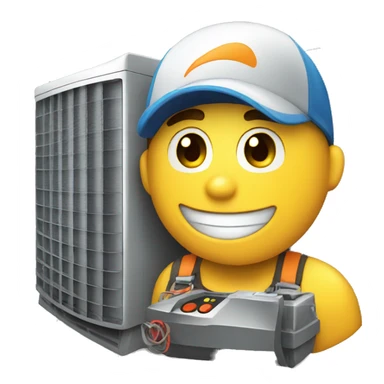 Air conditioner servicing  sticker