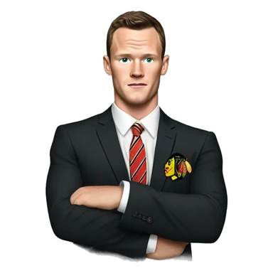 Jonathan Toews as a Rolex watch sticker