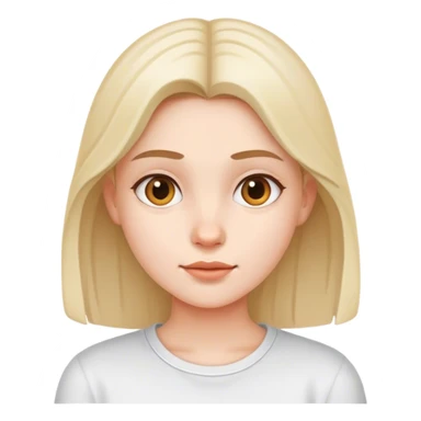 casual young girl in white sticker