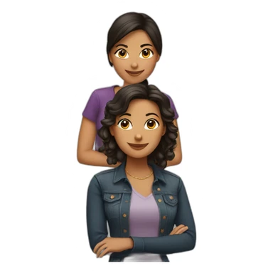 3 latin female friends sticker