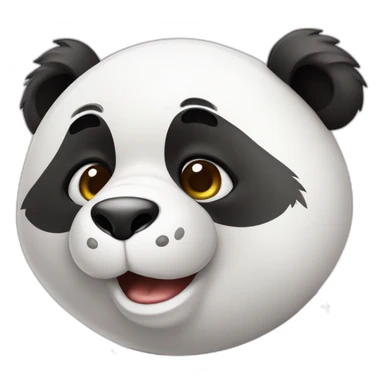 panda com fumaça no rosto sticker