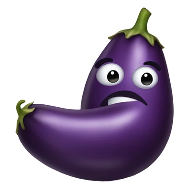 eggplant and peac sticker