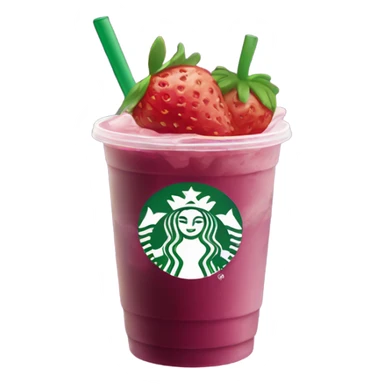 starbucks strawberry açaí refresher sticker