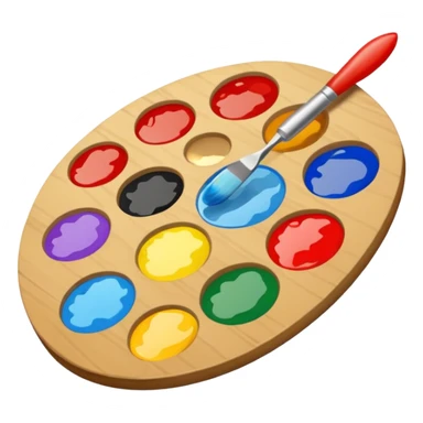 artist's palette sticker