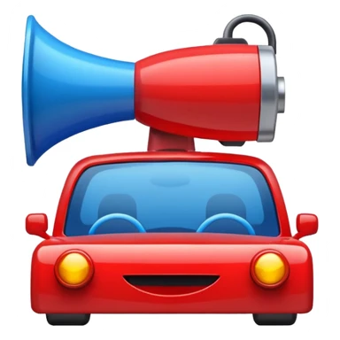 SIRENA DE CARRO DE POLICIA  sticker