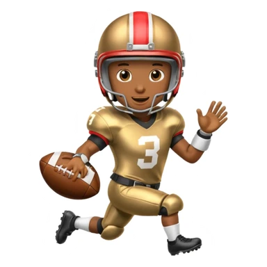 coin mascot playing football sticker