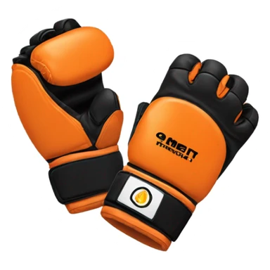 orange mma glove sticker