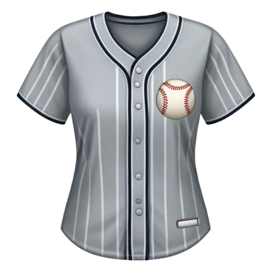 pin strip grey softball jersey sticker