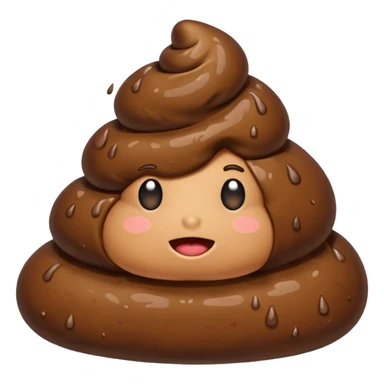 raining poop sticker