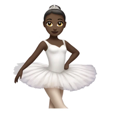 ballerina black swan sticker