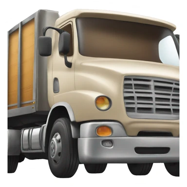 Truck that has an emoji face and the face looks intoxicated sticker