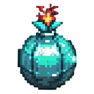 classic round bomb power up item sticker