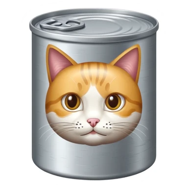 create a can of catfood emoji sticker