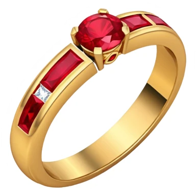 glitter rubi married ring sticker