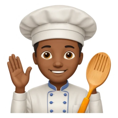 black man chef sticker