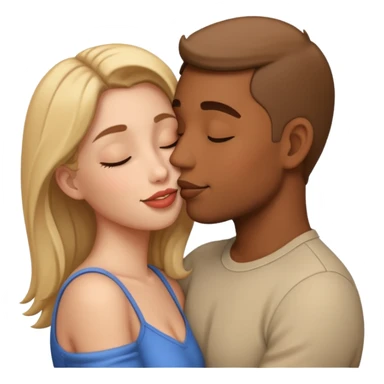 kissing sticker