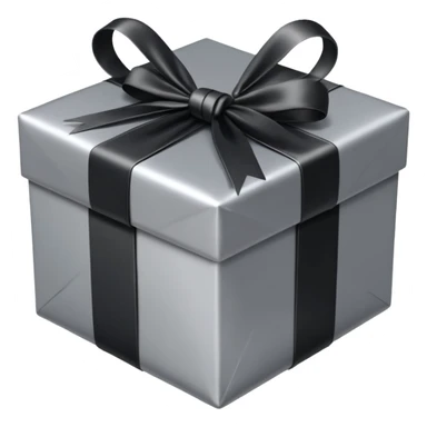 christmas present in black tones sticker