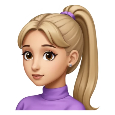 Ariana Grande high ponytail sticker