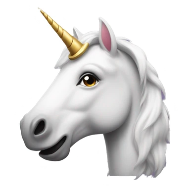 Unicorn smiling sticker