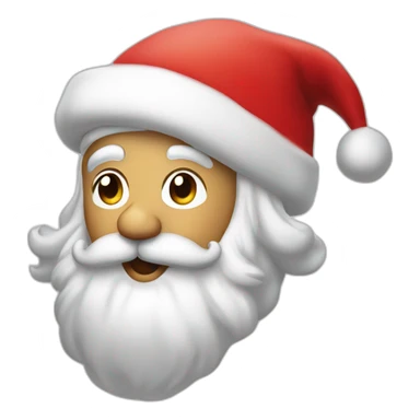 Santa clous answering cuestion sticker