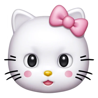  hello Kitty SANRIO, with an eyelash spooly sticker